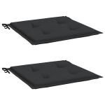 vidaXL Perne scaune grădină 2 buc. negru 40x40x4 cm țesătură Oxford vidaXL Perne scaune grădină 2 buc. negru 40x40x4 cm țesătură Oxford