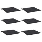 vidaXL Perne scaune grădină 6 buc. negru 40x40x4 cm țesătură Oxford vidaXL Perne scaune grădină 6 buc. negru 40x40x4 cm țesătură Oxford
