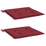 vidaXL Perne scaune grădină 2 buc. roșu vin 40x40x4 cm țesătură Oxford