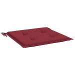 vidaXL Perne scaune grădină 2 buc. roșu vin 40x40x4 cm țesătură Oxford