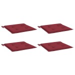 vidaXL Perne scaune grădină 4 buc. roșu vin 40x40x4 cm țesătură Oxford vidaXL Perne scaune grădină 4 buc. roșu vin 40x40x4 cm țesătură Oxford
