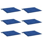vidaXL Perne scaune grădină 6 buc. albastru 40x40x4 cm țesătură Oxford vidaXL Perne scaune grădină 6 buc. albastru 40x40x4 cm țesătură Oxford
