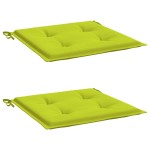 vidaXL Perne scaune grădină 2 buc. verde 40x40x3 cm țesătură Oxford vidaXL Perne scaune grădină 2 buc. verde 40x40x3 cm țesătură Oxford