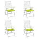 vidaXL Perne scaune grădină 4 buc. verde 40x40x4 cm țesătură Oxford vidaXL Perne scaune grădină 4 buc. verde 40x40x4 cm țesătură Oxford