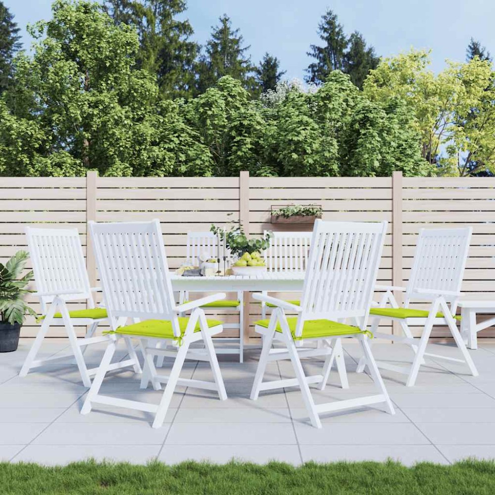 vidaXL Perne scaune grădină 6 buc. verde 40x40x4 cm țesătură Oxford