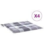 vidaXL Perne de scaun, carouri gri, 4 buc., 40x40x3 cm, textil Oxford vidaXL Perne de scaun, carouri gri, 4 buc., 40x40x3 cm, textil Oxford