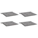 vidaXL Perne scaune de grădină 4 buc. gri 50x50x3 cm țesătură Oxford vidaXL Perne scaune de grădină 4 buc. gri 50x50x3 cm țesătură Oxford