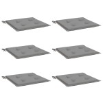 vidaXL Perne scaune de grădină 6 buc. gri 50x50x3 cm țesătură Oxford vidaXL Perne scaune de grădină 6 buc. gri 50x50x3 cm țesătură Oxford