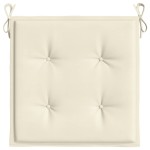 vidaXL Perne scaune de grădină 6 buc. crem 50x50x3 cm țesătură Oxford vidaXL Perne scaune de grădină 6 buc. crem 50x50x3 cm țesătură Oxford