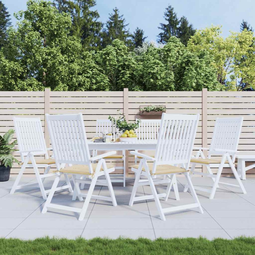 vidaXL Perne scaune de grădină 6 buc bej 50x50x4 cm țesătură Oxford