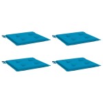 vidaXL Perne scaune grădină 4 buc. albastru 50x50x3 cm țesătură Oxford vidaXL Perne scaune grădină 4 buc. albastru 50x50x3 cm țesătură Oxford