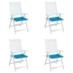 vidaXL Perne scaune grădină 4 buc. albastru 50x50x3 cm țesătură Oxford vidaXL Perne scaune grădină 4 buc. albastru 50x50x3 cm țesătură Oxford