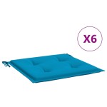 vidaXL Perne scaune grădină 6 buc. albastru 50x50x3 cm țesătură Oxford vidaXL Perne scaune grădină 6 buc. albastru 50x50x3 cm țesătură Oxford