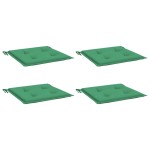 vidaXL Perne scaune de grădină 4 buc. verde 50x50x3 cm țesătură Oxford vidaXL Perne scaune de grădină 4 buc. verde 50x50x3 cm țesătură Oxford