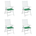 vidaXL Perne scaune de grădină 4 buc. verde 50x50x3 cm țesătură Oxford vidaXL Perne scaune de grădină 4 buc. verde 50x50x3 cm țesătură Oxford