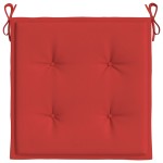 vidaXL Perne scaune de grădină 4 buc. roșu 50x50x4 cm țesătură Oxford vidaXL Perne scaune de grădină 4 buc. roșu 50x50x4 cm țesătură Oxford