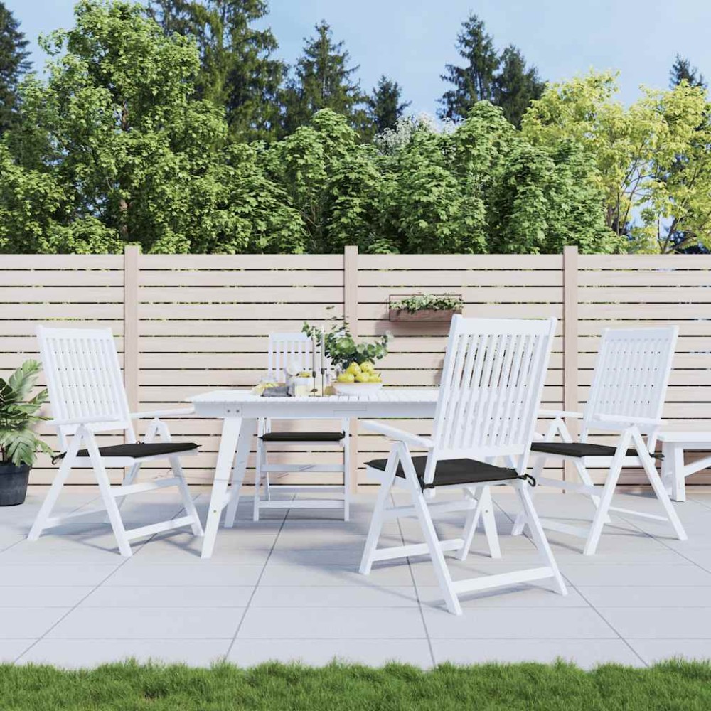 vidaXL Perne scaune grădină 4 buc. negru 50x50x4 cm țesătură Oxford