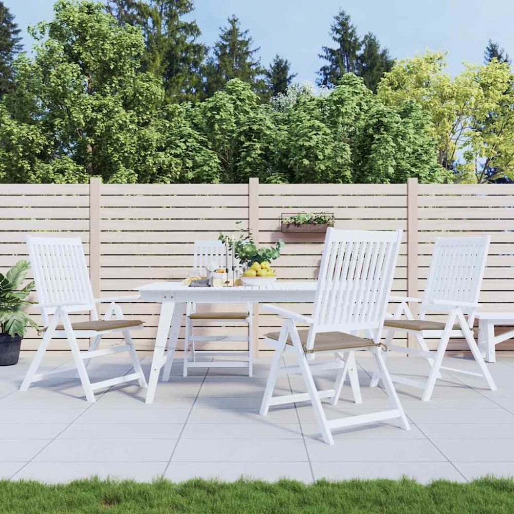 vidaXL Perne scaune grădină 4 buc. gri taupe 50x50x4cm țesătură Oxford