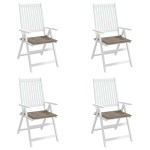 vidaXL Perne scaune grădină 4 buc. gri taupe 50x50x4cm țesătură Oxford vidaXL Perne scaune grădină 4 buc. gri taupe 50x50x4cm țesătură Oxford