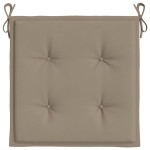 vidaXL Perne scaune grădină 4 buc. gri taupe 50x50x4cm țesătură Oxford vidaXL Perne scaune grădină 4 buc. gri taupe 50x50x4cm țesătură Oxford
