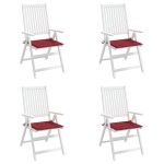vidaXL Perne scaune grădină 4 buc. roșu vin 50x50x3 cm țesătură Oxford vidaXL Perne scaune grădină 4 buc. roșu vin 50x50x3 cm țesătură Oxford