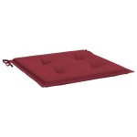 vidaXL Perne scaune grădină 4 buc. roșu vin 50x50x3 cm țesătură Oxford vidaXL Perne scaune grădină 4 buc. roșu vin 50x50x3 cm țesătură Oxford