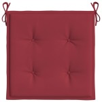 vidaXL Perne scaune grădină 4 buc. roșu vin 50x50x3 cm țesătură Oxford vidaXL Perne scaune grădină 4 buc. roșu vin 50x50x3 cm țesătură Oxford