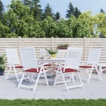 vidaXL Perne scaune grădină 6 buc. roșu vin 50x50x3 cm țesătură Oxford vidaXL Perne scaune grădină 6 buc. roșu vin 50x50x3 cm țesătură Oxford