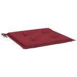 vidaXL Perne scaune grădină 6 buc. roșu vin 50x50x3 cm țesătură Oxford vidaXL Perne scaune grădină 6 buc. roșu vin 50x50x3 cm țesătură Oxford