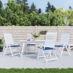 vidaXL Perne scaune grădină 4 buc. albastru 50x50x3 cm țesătură Oxford vidaXL Perne scaune grădină 4 buc. albastru 50x50x3 cm țesătură Oxford