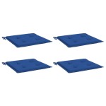 vidaXL Perne scaune grădină 4 buc. albastru 50x50x3 cm țesătură Oxford vidaXL Perne scaune grădină 4 buc. albastru 50x50x3 cm țesătură Oxford