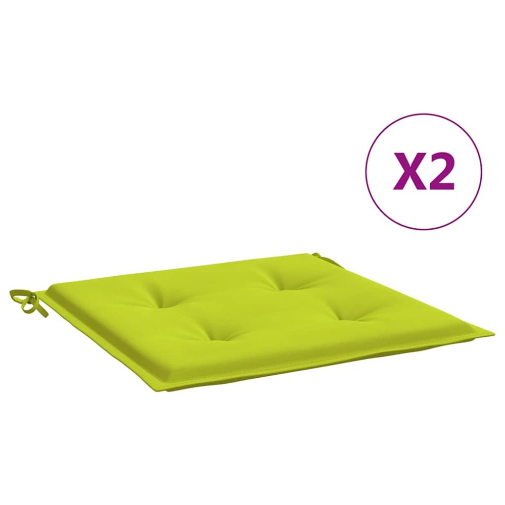 vidaXL Perne scaune de grădină 2 buc. verde 50x50x4 cm țesătură Oxford