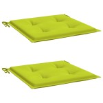 vidaXL Perne scaune de grădină 2 buc. verde 50x50x4 cm țesătură Oxford vidaXL Perne scaune de grădină 2 buc. verde 50x50x4 cm țesătură Oxford