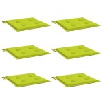 vidaXL Perne scaune de grădină 6 buc. verde 50x50x3 cm țesătură Oxford vidaXL Perne scaune de grădină 6 buc. verde 50x50x3 cm țesătură Oxford