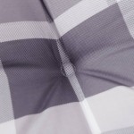vidaXL Perne de scaun, carouri gri, 2 buc., 50x50x3 cm, textil Oxford