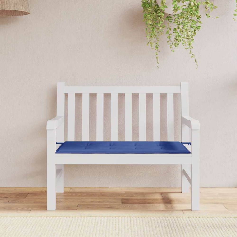 vidaXL Pernă de bancă de grădină, albastru, 120x50x4 cm, textil oxford