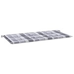 vidaXL Pernă bancă de grădină, gri carouri, 120x50x4 cm, textil Oxford vidaXL Pernă bancă de grădină, gri carouri, 120x50x4 cm, textil Oxford