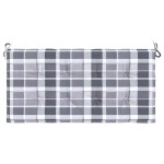 vidaXL Pernă bancă de grădină, gri carouri, 120x50x4 cm, textil Oxford vidaXL Pernă bancă de grădină, gri carouri, 120x50x4 cm, textil Oxford