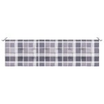 vidaXL Pernă bancă de grădină, gri carouri, 180x50x4 cm, textil Oxford