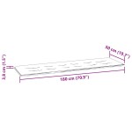 vidaXL Pernă bancă de grădină, gri carouri, 180x50x4 cm, textil Oxford