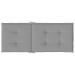 vidaXL Perne scaun cu spătar înalt, 6 buc., gri, 120x50x3 cm, textil vidaXL Perne scaun cu spătar înalt, 6 buc., gri, 120x50x3 cm, textil