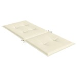vidaXL Perne scaun cu spătar înalt, 6 buc., crem, 120x50x3 cm, textil vidaXL Perne scaun cu spătar înalt, 6 buc., crem, 120x50x3 cm, textil