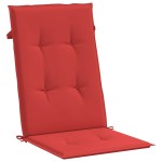 vidaXL Perne scaun cu spătar înalt, 6 buc., roșu, 120x50x3 cm, textil vidaXL Perne scaun cu spătar înalt, 6 buc., roșu, 120x50x3 cm, textil