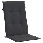 vidaXL Perne scaun spătar înalt, 6 buc., negru, 120x50x3 cm, textil vidaXL Perne scaun spătar înalt, 6 buc., negru, 120x50x3 cm, textil