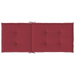 vidaXL Perne scaun cu spătar înalt, 2 buc., roșu, 120x50x3 cm, textil vidaXL Perne scaun cu spătar înalt, 2 buc., roșu, 120x50x3 cm, textil