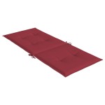 vidaXL Perne scaun cu spătar înalt, 4 buc., roșu, 120x50x3 cm, textil vidaXL Perne scaun cu spătar înalt, 4 buc., roșu, 120x50x3 cm, textil