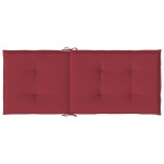 vidaXL Perne scaun cu spătar înalt, 4 buc., roșu, 120x50x3 cm, textil vidaXL Perne scaun cu spătar înalt, 4 buc., roșu, 120x50x3 cm, textil