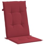 vidaXL Perne scaun cu spătar înalt, 6 buc., roșu, 120x50x3 cm, textil vidaXL Perne scaun cu spătar înalt, 6 buc., roșu, 120x50x3 cm, textil