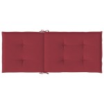 vidaXL Perne scaun cu spătar înalt, 6 buc., roșu, 120x50x3 cm, textil vidaXL Perne scaun cu spătar înalt, 6 buc., roșu, 120x50x3 cm, textil