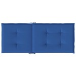 vidaXL Perne scaun spătar înalt, 2 buc., albastru, 120x50x3 cm, textil vidaXL Perne scaun spătar înalt, 2 buc., albastru, 120x50x3 cm, textil